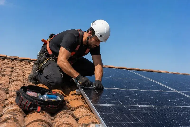 Maintenance et monitoring de panneaux solaires à Vernaison