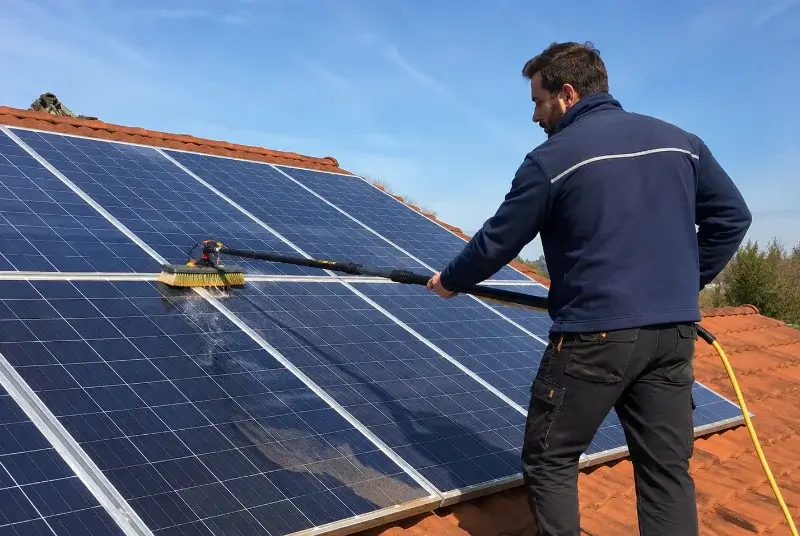 Nettoyage et entretien de panneaux solaires à Vernaison
